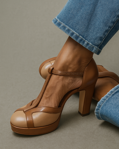 Molena – T-Bar-Pumps avec bride