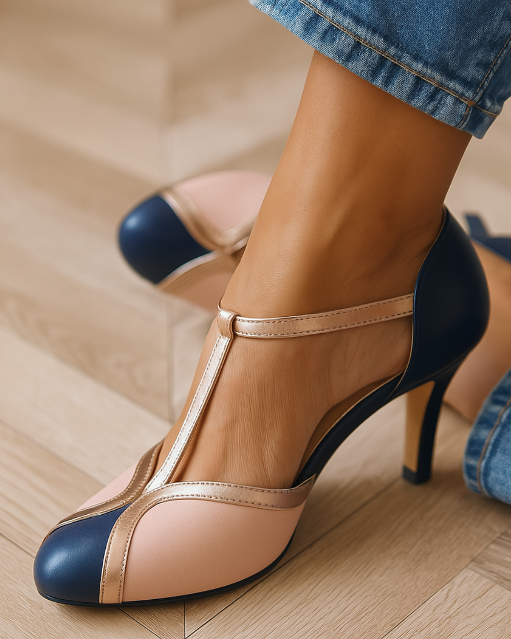 Rosini – Sandales rétro à talon moyen