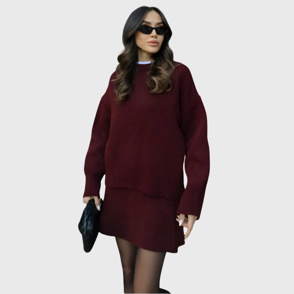 Ensemble en maille confortable