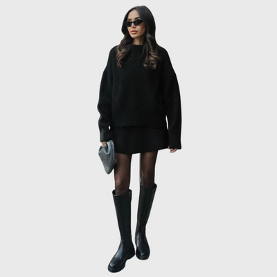 Ensemble en maille confortable