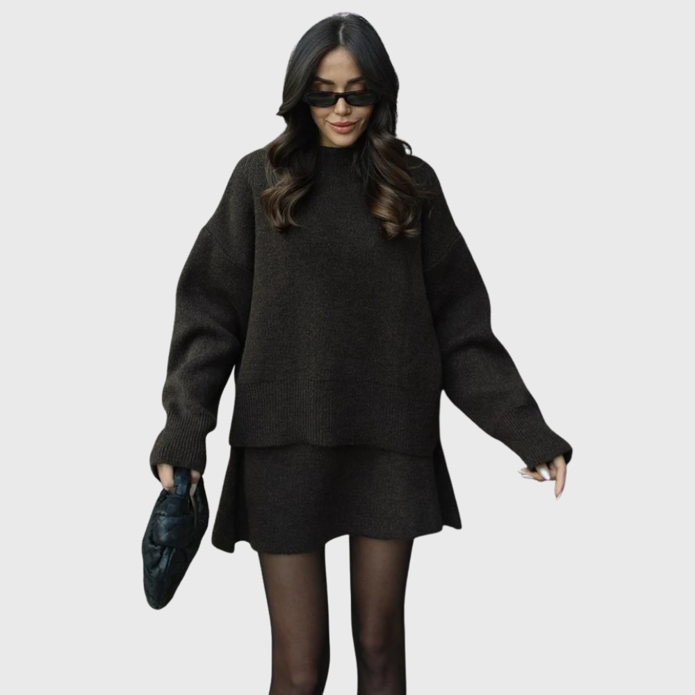 Ensemble en maille confortable