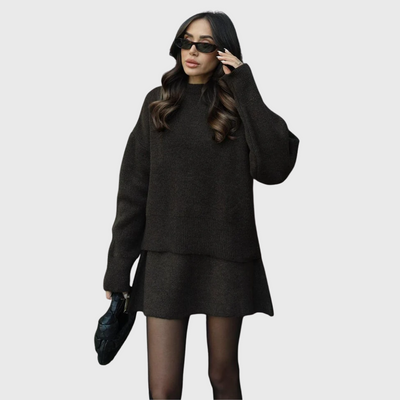 Ensemble en maille confortable