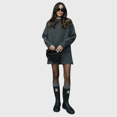 Ensemble en maille confortable