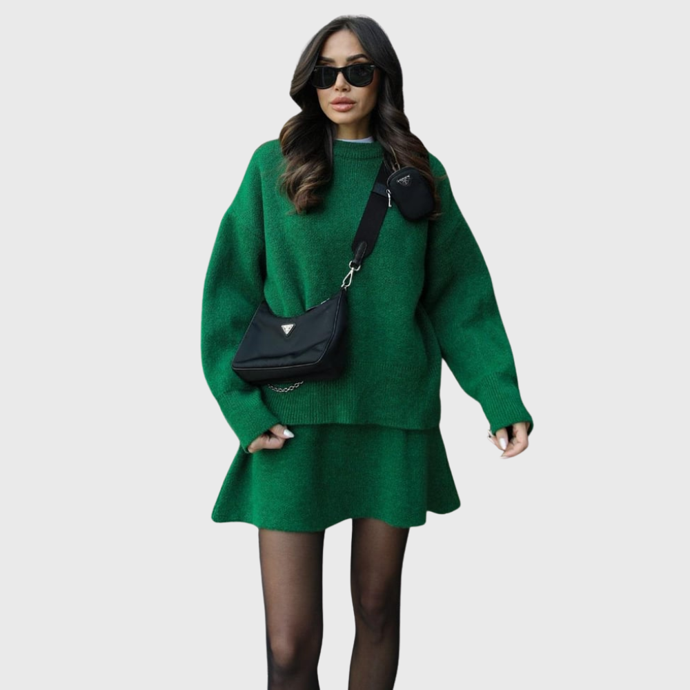 Ensemble en maille confortable