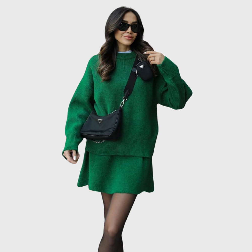 Ensemble en maille confortable