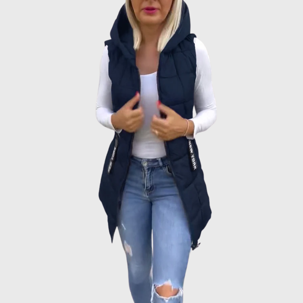 Manteau matelassé sans manches