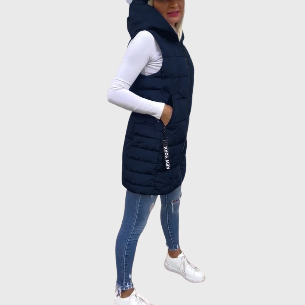Manteau matelassé sans manches