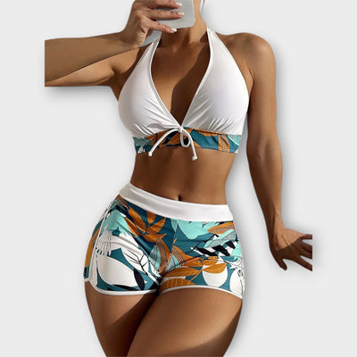 Ensemble bikini à taille haute
