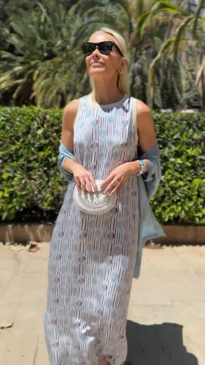 Anaís | Élégant robe longue avec châle assorti