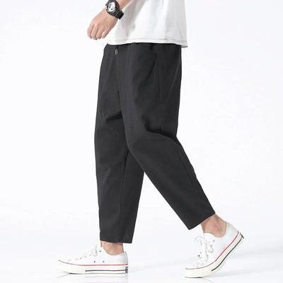 Kyoto – Pantalons Croppés en Lin