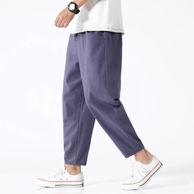 Kyoto – Pantalons Croppés en Lin