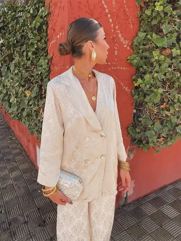 Eloise | Blazer en Jacquard Élégant