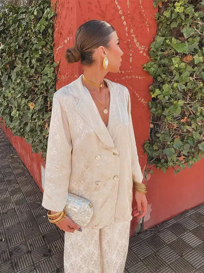 Eloise | Blazer en Jacquard Élégant