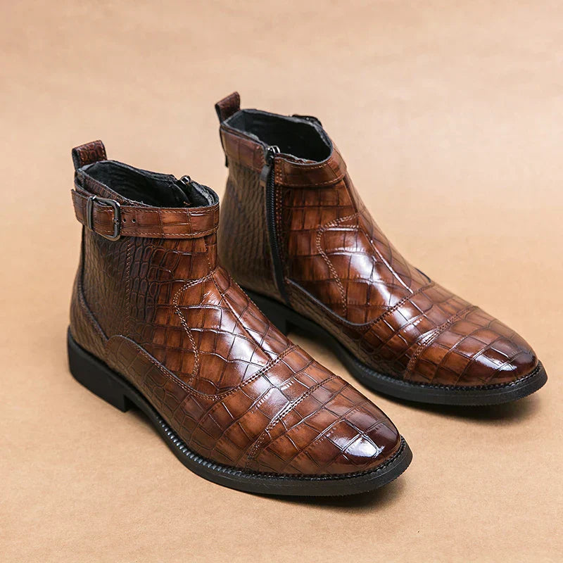 Dylan | Bottines en Similicuir avec Boucle