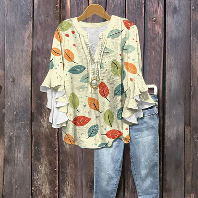 Blouse d'été "Jour de Marché" – Élégante & légère