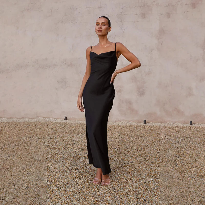 Sorrel | Robe Éclatante en Satin