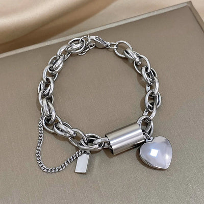 Bracelet Chunky Coeur | Or
