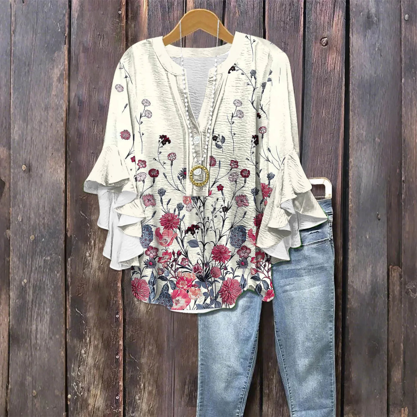 Blouse d'été "Jour de Marché" – Élégante & légère