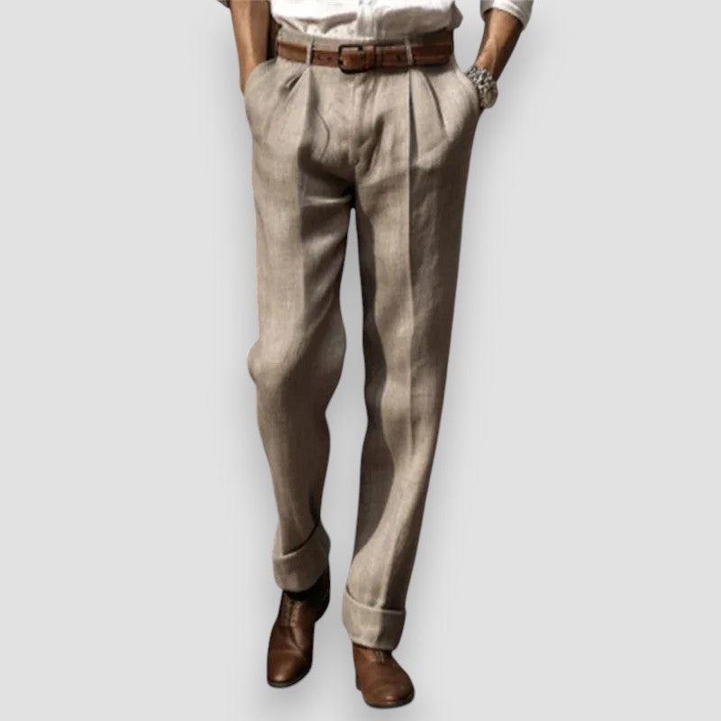LÉONARD™ | PANTALON EN LIN CLASSIQUE