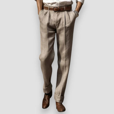 LÉONARD™ | PANTALON EN LIN CLASSIQUE