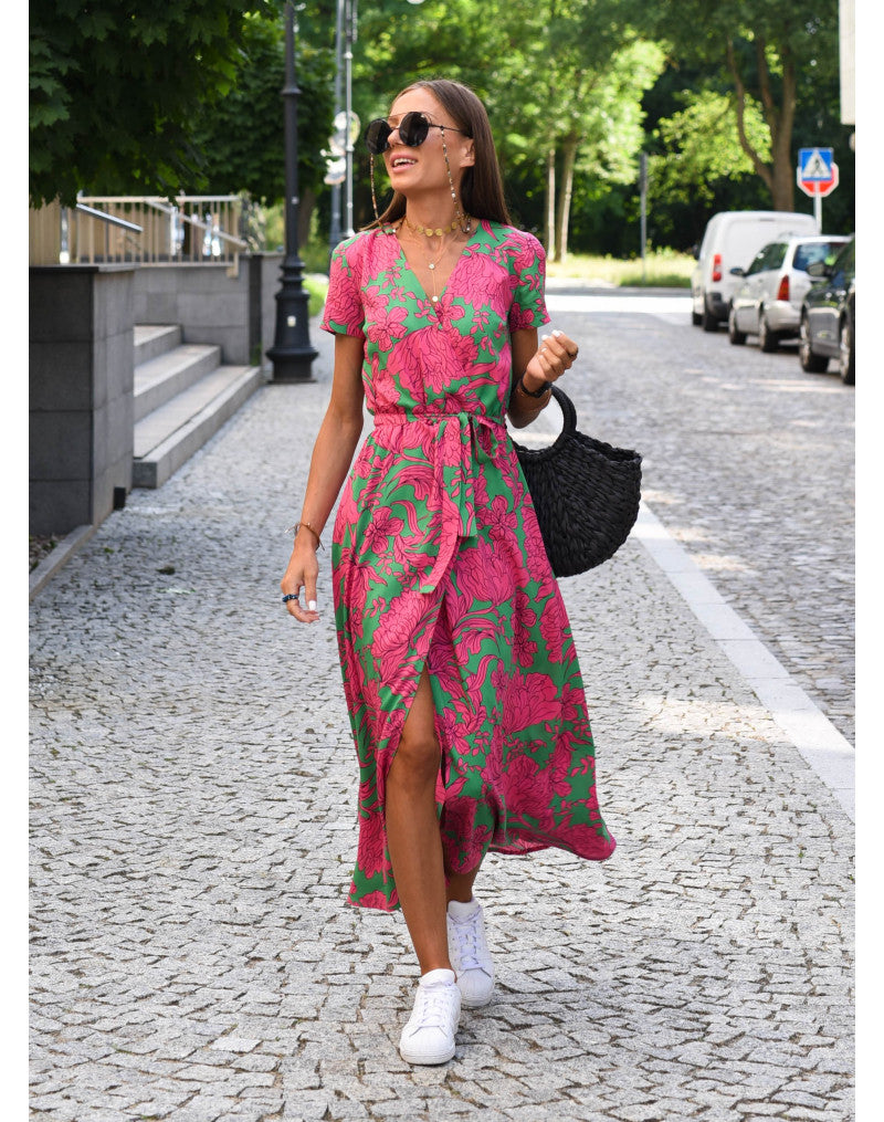 Yasmine | Robe V-Cou Élégante