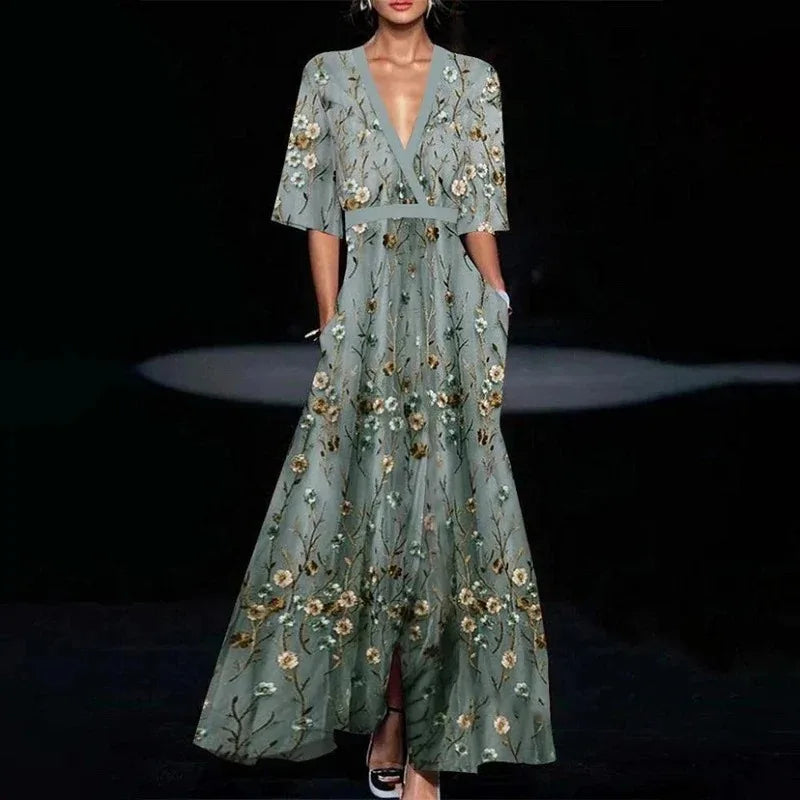 Jamie - Robe élégante à motif floral