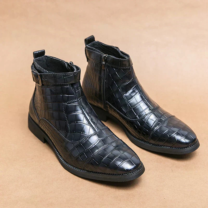 Dylan | Bottines en Similicuir avec Boucle