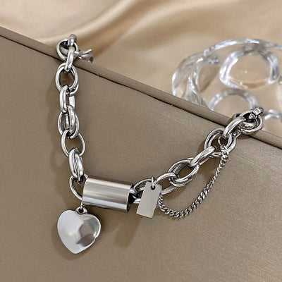 Bracelet Chunky Coeur | Or