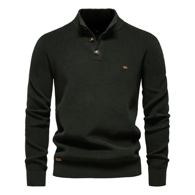 Damien™ | Pull Col Haut Élégant