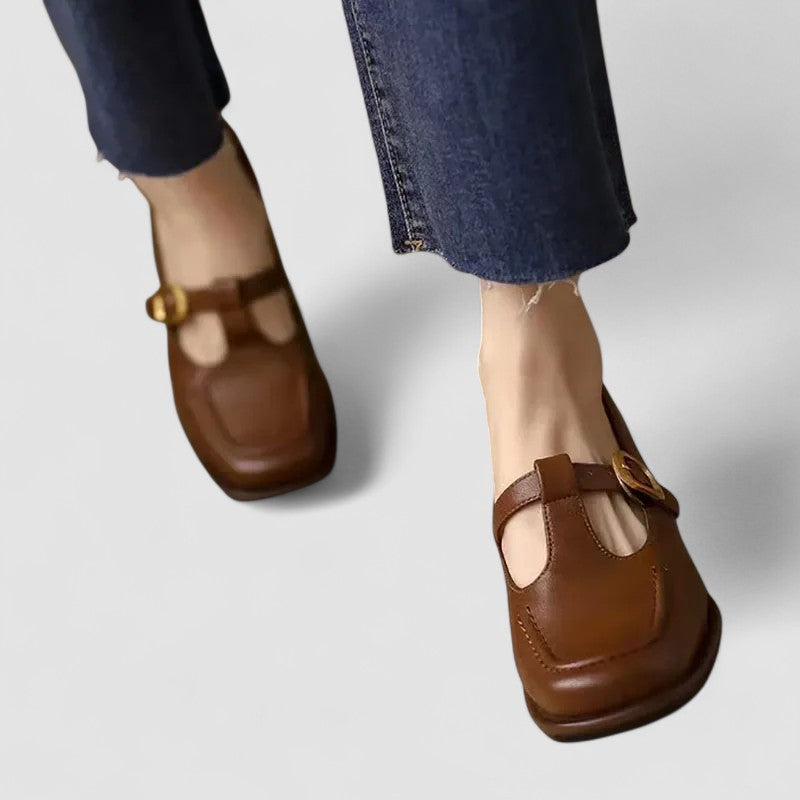 Elizabeth – Chaussures Mary Jane T-Strap Orthopédiques