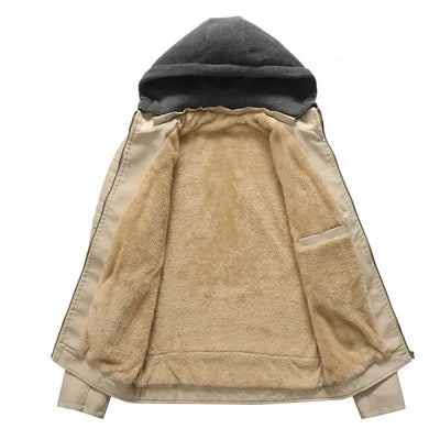 Enzo™ | Veste biker avec capuche amovible