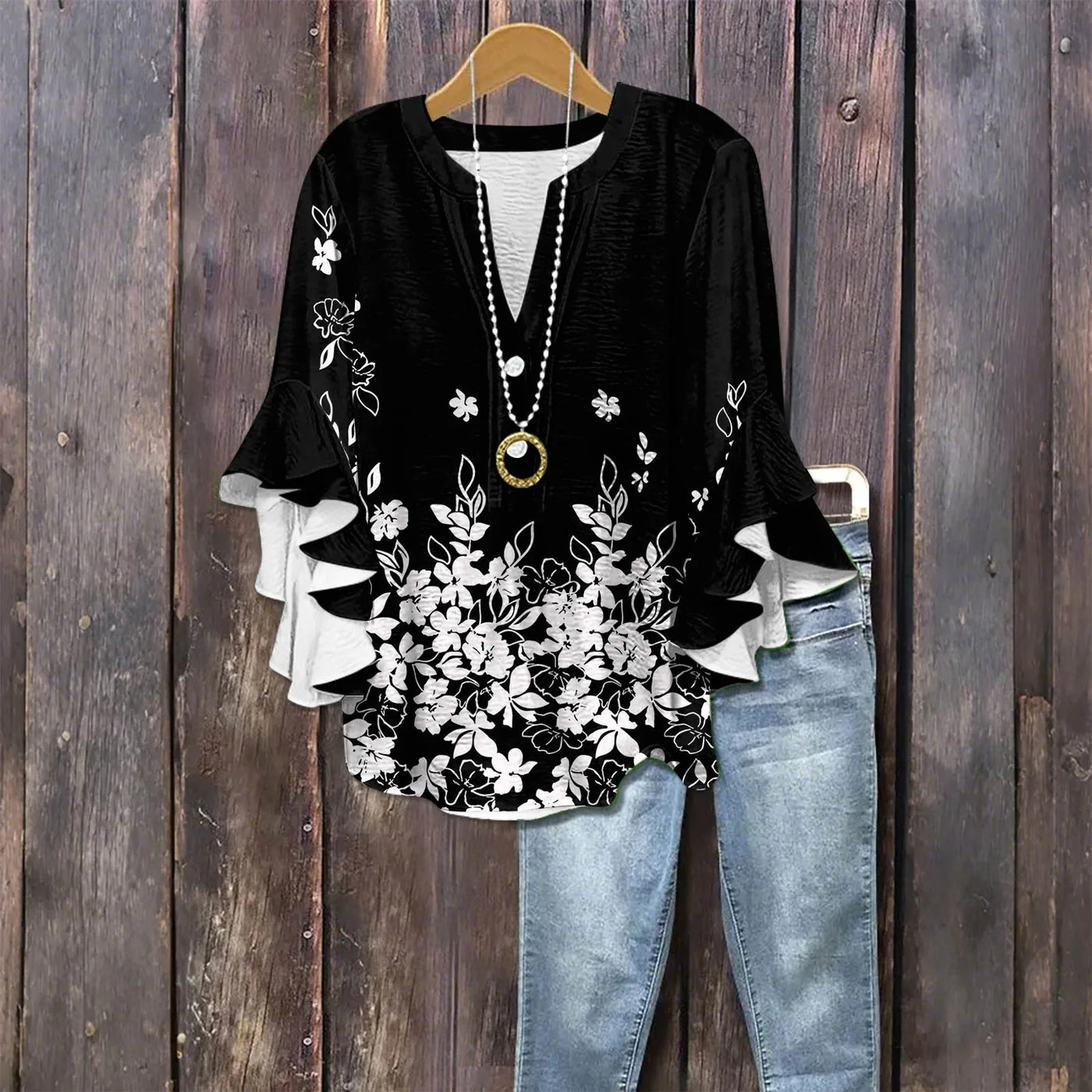 Blouse d'été "Jour de Marché" – Élégante & légère