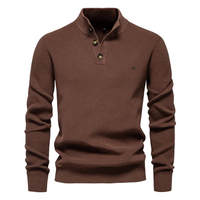 Damien™ | Pull Col Haut Élégant