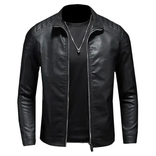 Maxime™ | Veste biker bleu élégant