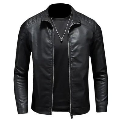 Maxime™ | Veste biker bleu élégant