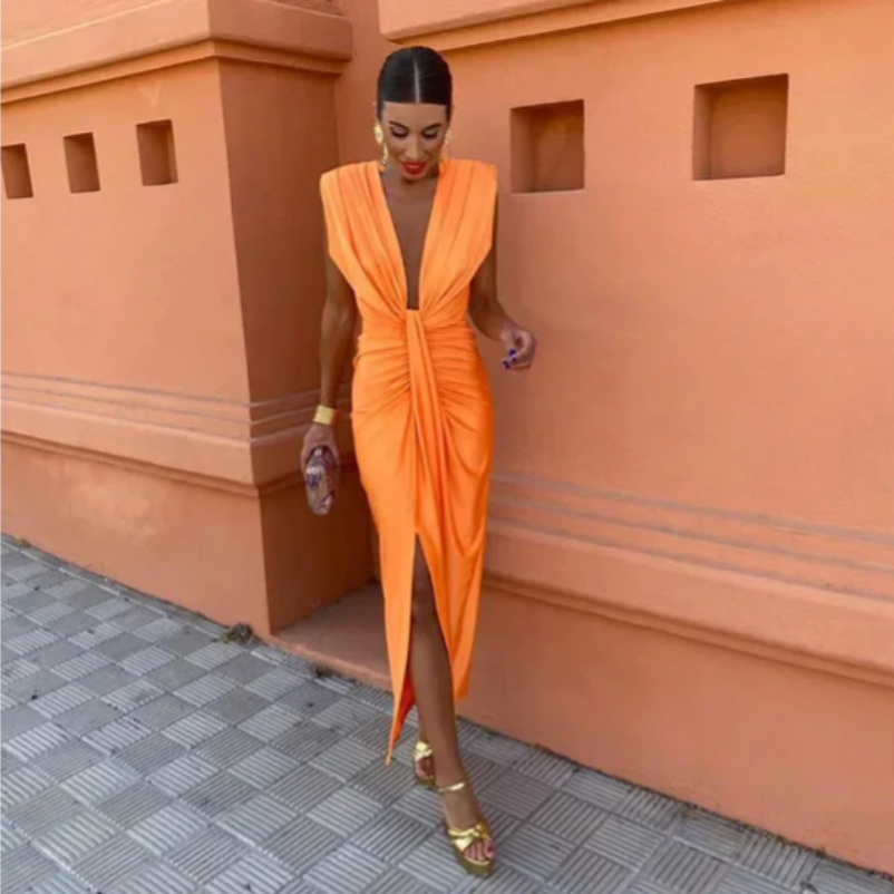 Lily | Élégante robe plissée