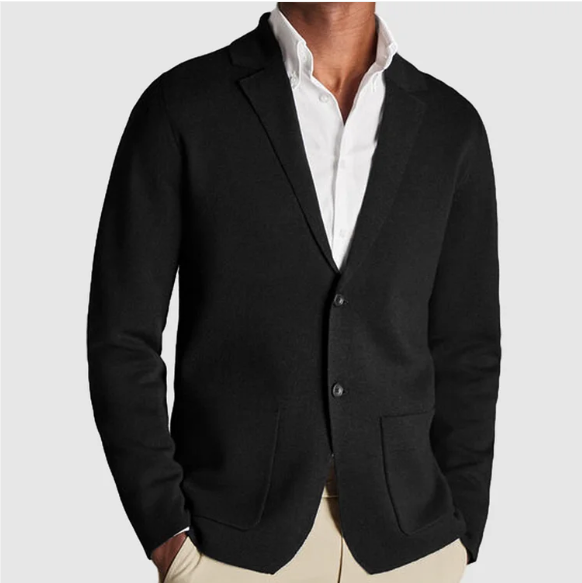 Oliver - Blazer en tricot confortable avec fermeture à boutons à l'avant