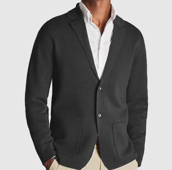 Oliver - Blazer en tricot confortable avec fermeture à boutons à l'avant