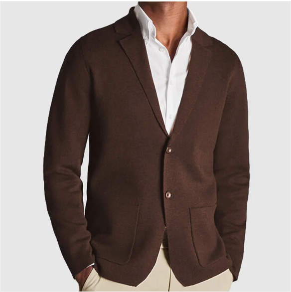 Oliver - Blazer en tricot confortable avec fermeture à boutons à l'avant