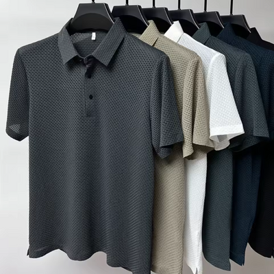 Julián | Polo texturé élégant et respirant pour homme