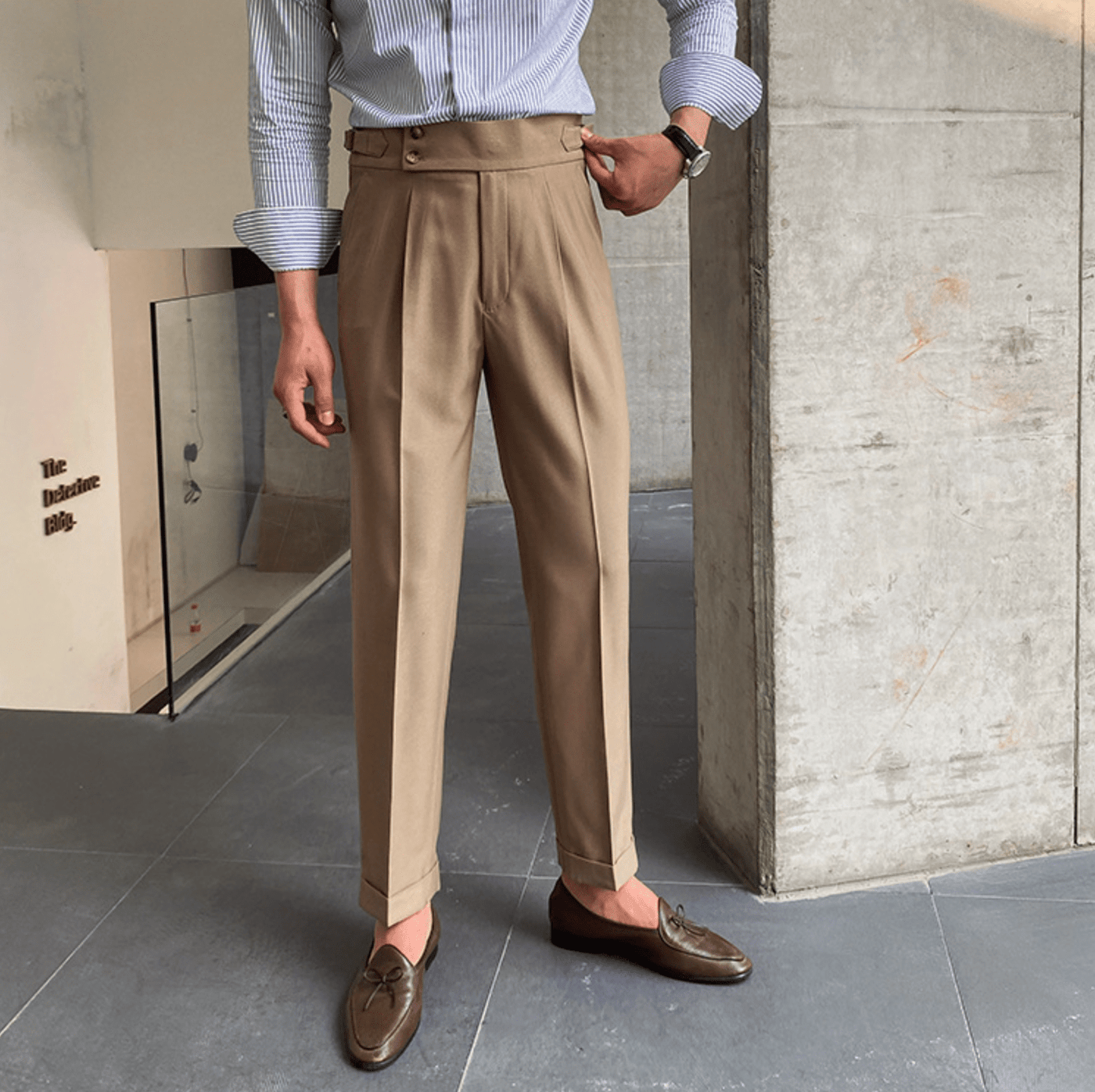 Edward - Pantalons Taille Haute Élégants
