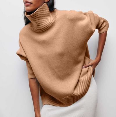 Amelia | Pull en maille élégant à col roulé