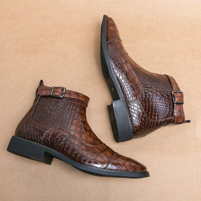 Dylan | Bottines en Similicuir avec Boucle
