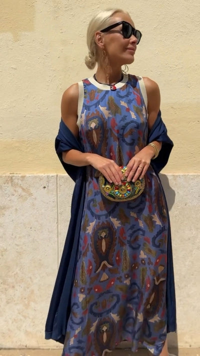 Artemisa | Robe longue élégante avec châle assorti