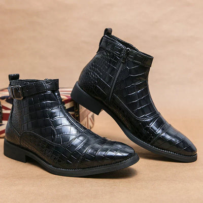 Dylan | Bottines en Similicuir avec Boucle