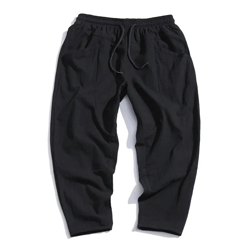 Kyoto – Pantalons Croppés en Lin