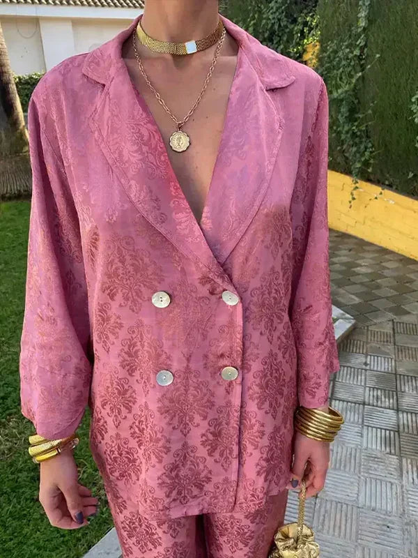 Eloise | Blazer en Jacquard Élégant