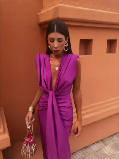 Crocetta™ | Robe Élégante Décolletée