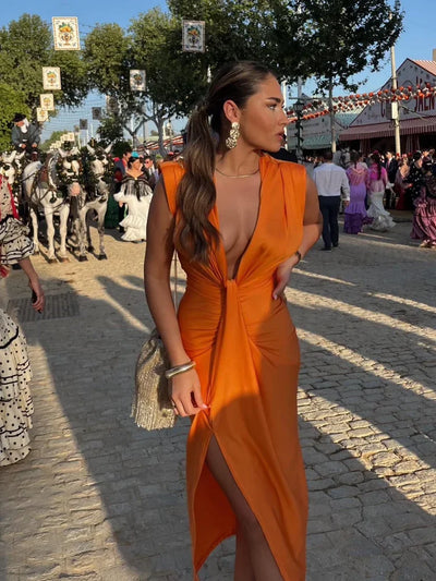 Lily | Élégante robe plissée