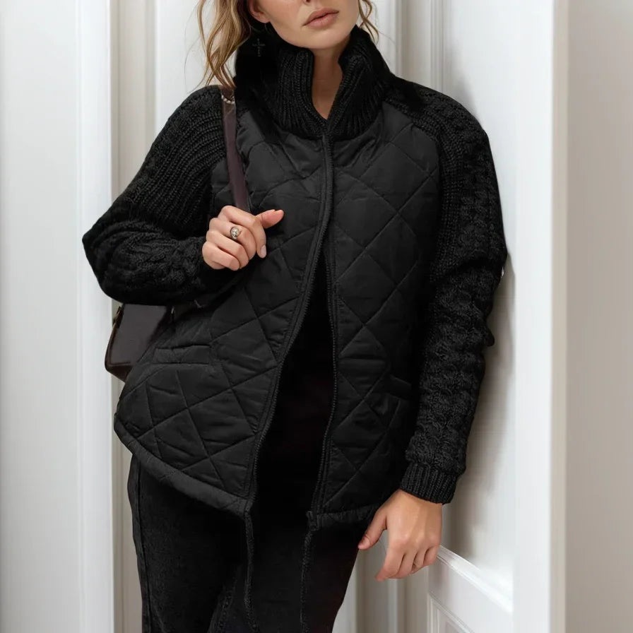 Veste Matelassée Norwegian Soft™ avec Détail Tricoté / Design Européen qui Épouse le Style !